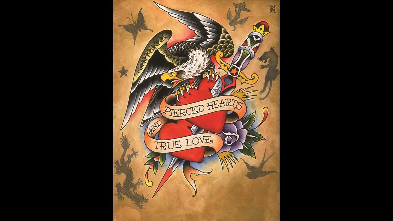 Tattoo artist Ed Hardy licensed his artwork to be sold in a clothing brand by French businessman Christian Audigier.