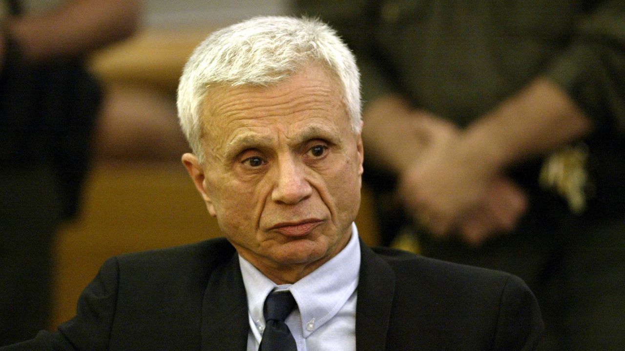 Robert Blake reacts after hearing he was acquitted on all counts in his murder trial for the death of his wife Bonny Lee Bakley in Los Angeles Wednesday, March 16, 2005. 