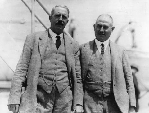 Vardon was born and raised in Jersey, a British outpost off the coast of Northern France, and was friends with Ted Ray (right), seven years his junior, who was also from the island and won two major championships, including the British Open, during his career.