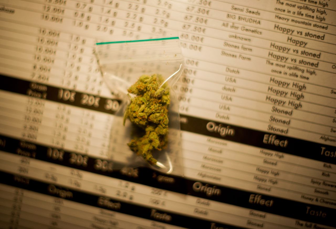 Marijuana and hashish are openly sold in coffee shops. Recreational drugs are illegal in the Netherlands, but the sale or possession of small quantities of cannabis is rarely prosecuted.
