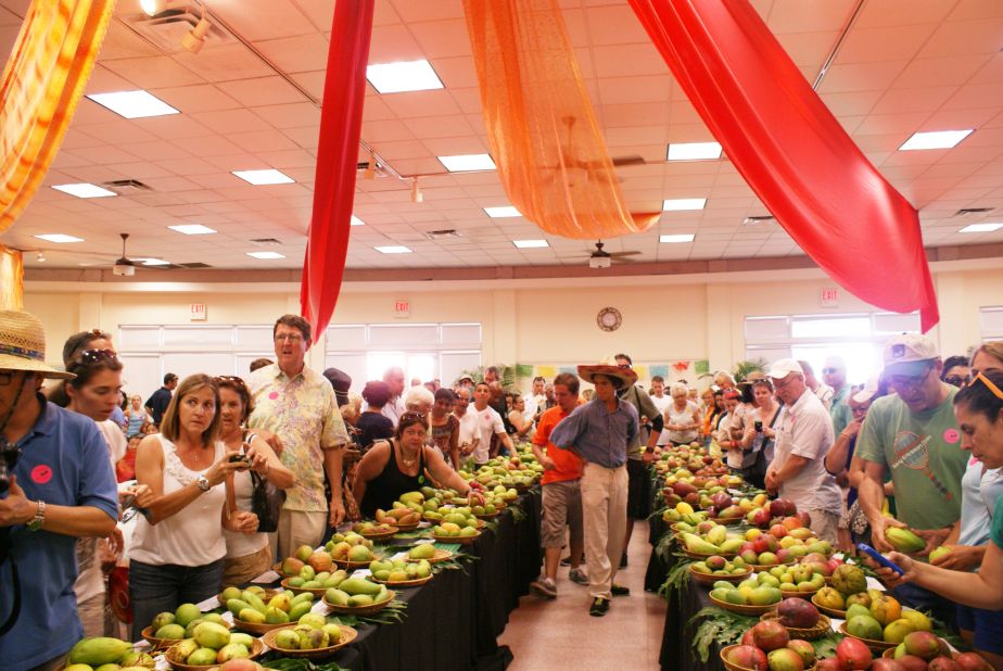 The mango auction is the only one of its kind in the world, according to the organizers. Attendees are taken through the world of the mango, and bid on their favorite varieties.