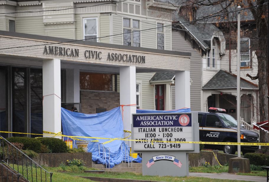 Jiverly Wong shot and killed 13 people at the American Civic Association in Binghamton, New York, before turning the gun on himself in April 2009, police said. Four other people were injured at the <a href="http://www.cnn.com/2009/CRIME/04/08/ny.shooting/index.html?iref=allsearch" target="_blank">immigration center shooting.</a> Wong had been taking English classes at the center.