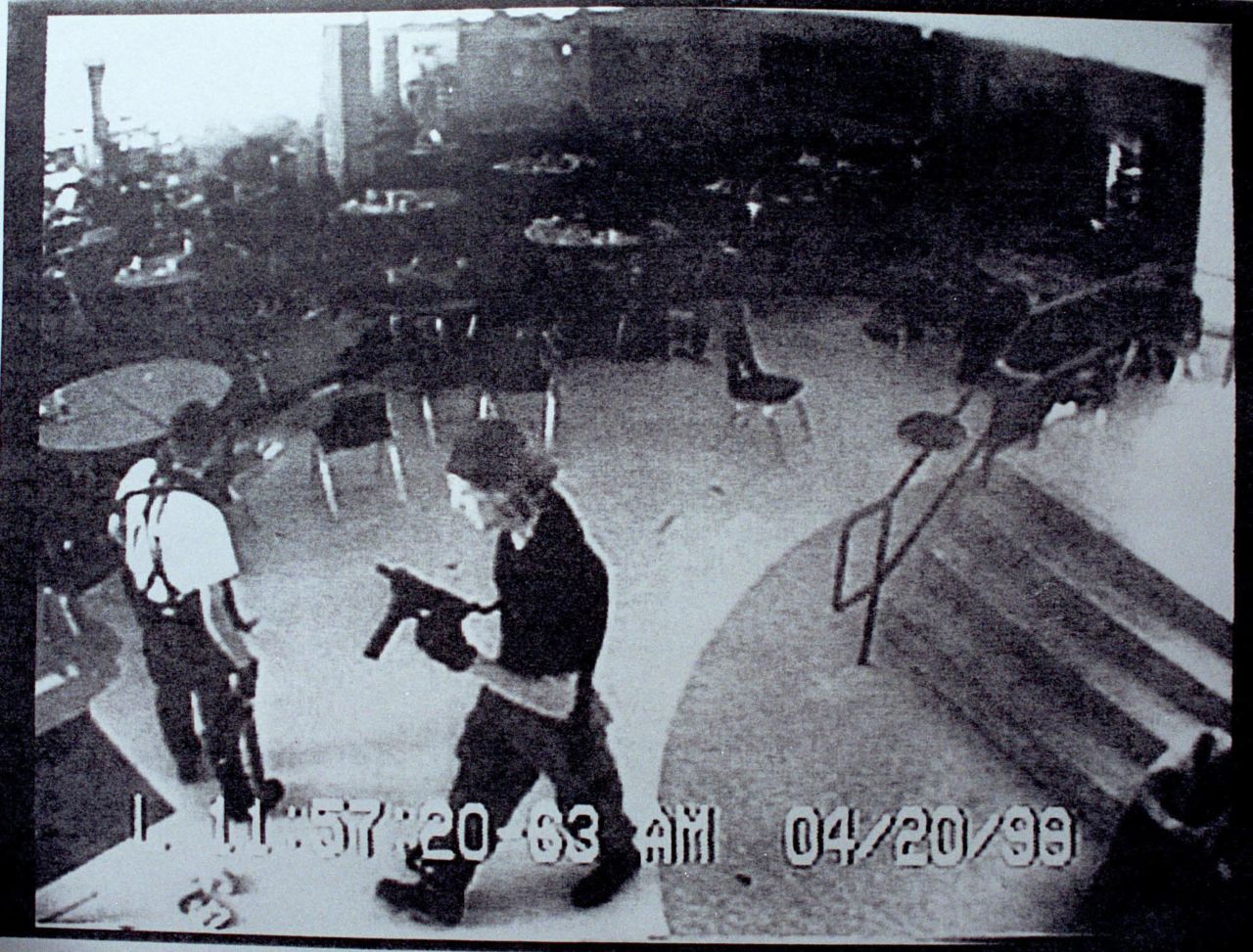 Eric Harris, left, and Dylan Klebold brought guns and bombs to <a href="http://www.cnn.com/US/9904/20/school.shooting.03/index.html?iref=allsearch" target="_blank">Columbine High School</a> in Littleton, Colorado, in April 1999. The students gunned down 13 and wounded 23 before killing themselves.