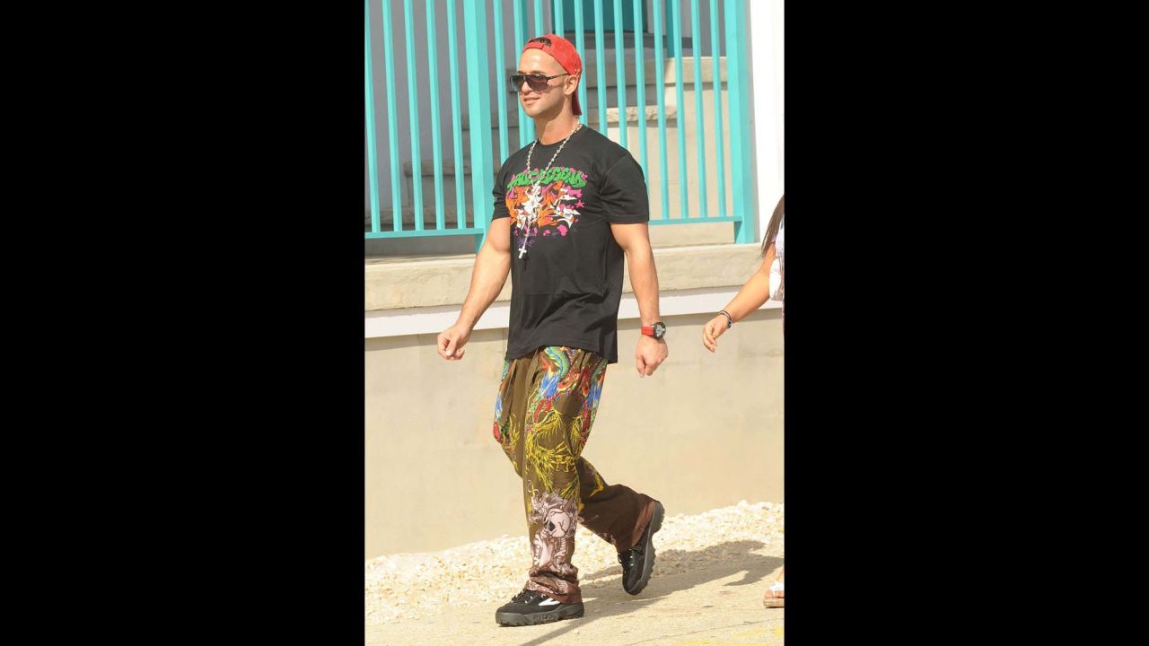 Ed Hardy clothing was frequently seen on Jersey Shore cast members like Mike "The Situation" Sorrentino. The brand was thought to be a popular style choice within self-proclaimed "guido" culture.