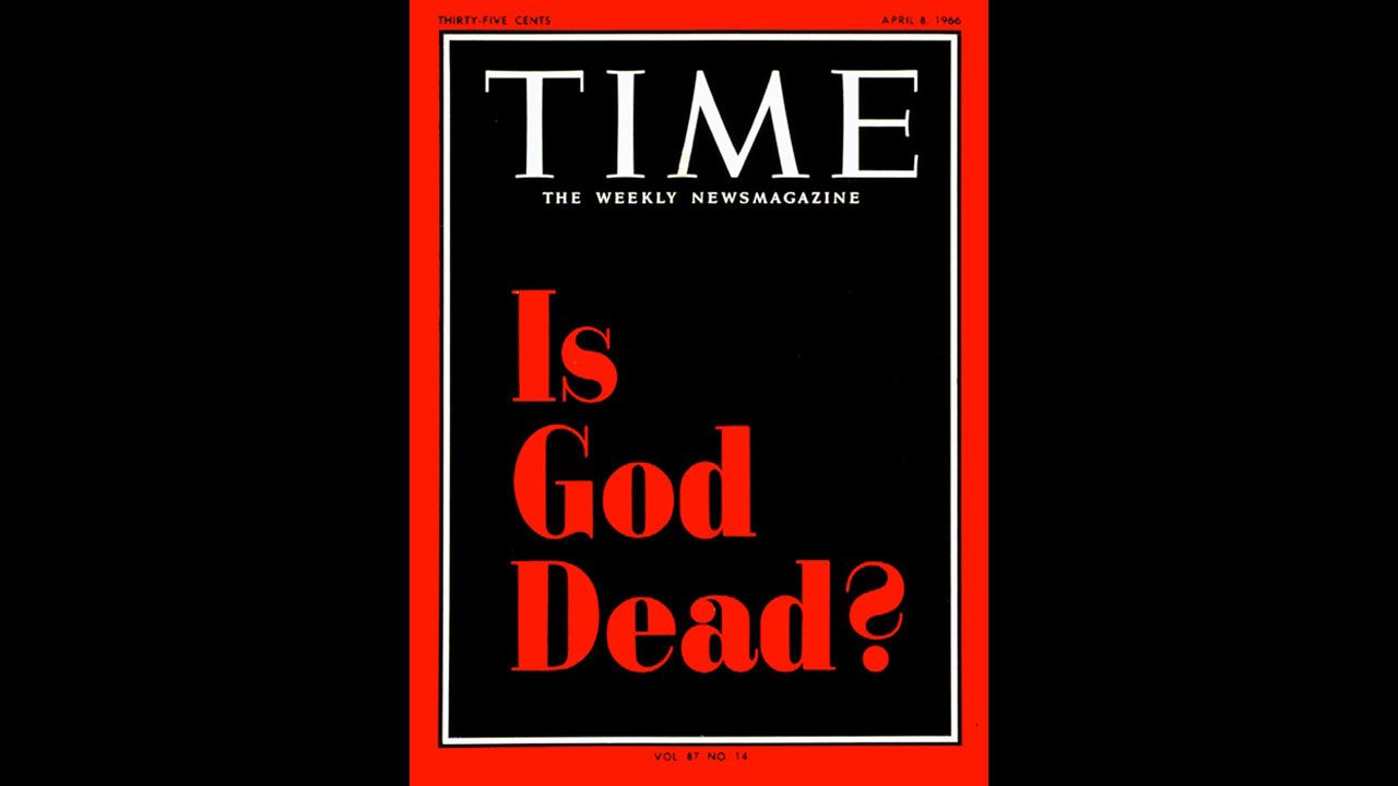 Time magazine's April 8, 1966, cover, and a related article discussing the "death of God movement," drew immediate backlash.
