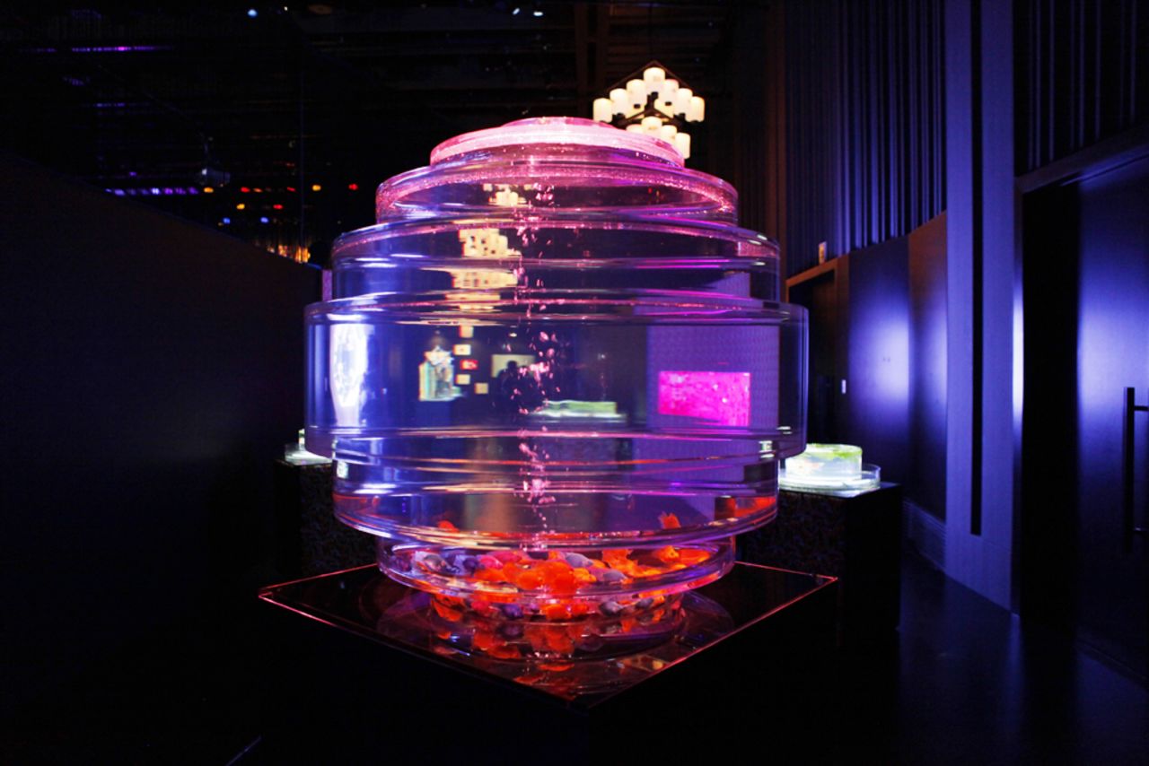 This year marks the third Art Aquarium. Last year, 200,000 people visited the exhibit over 39 days. 