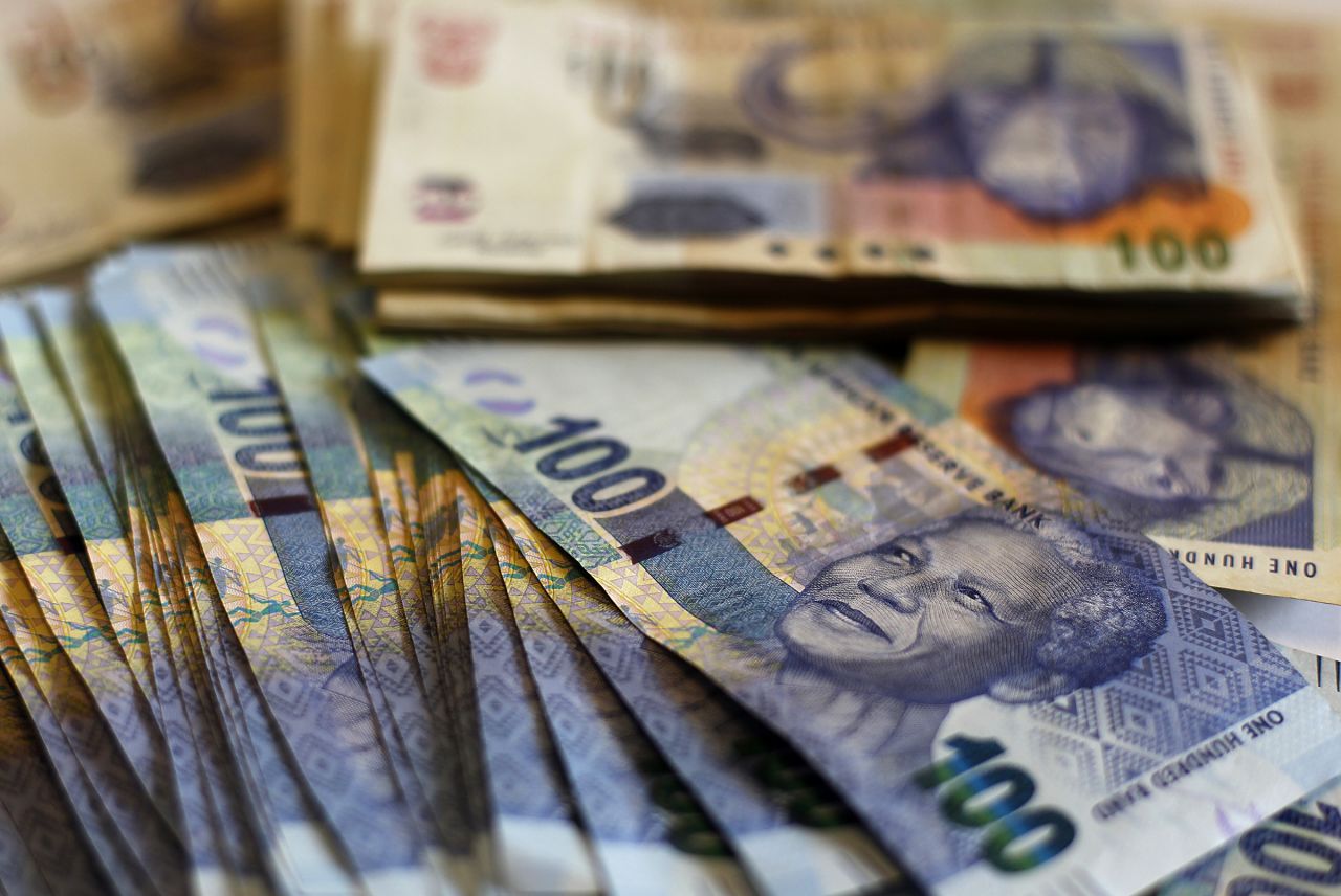 <strong>SOUTH AFRICA: </strong>South African bank notes featuring Mandela are seen at an office in Johannesburg.