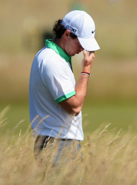 World No. 2 Rory McIlroy described himself as "brain dead" and "unconscious" after shooting an eight-over-par 79 on day one of the British Open.