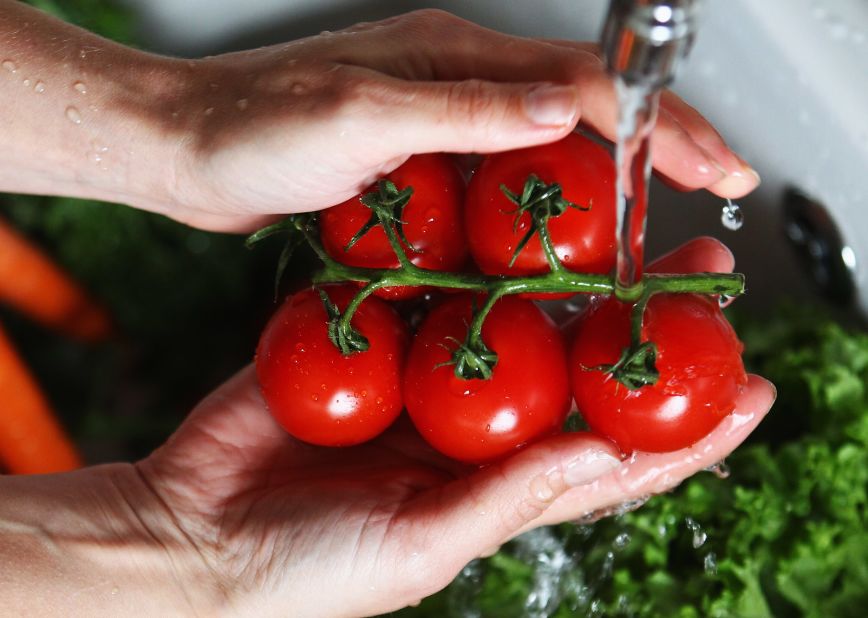 Tomatoes, ninth among the dirty dozen, showed four pesticides on average, while a single sampled showed a variety of pesticides.