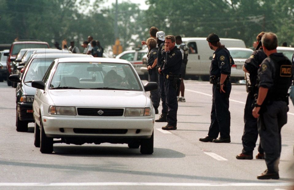 <a href="http://www.cnn.com/US/9907/29/atlanta.shooting.01/index.html?iref=allsearch" target="_blank">Mark Barton</a> walked into two Atlanta trading firms and fired shots in July 1999, leaving nine dead and 13 wounded, police said. Hours later, police found Barton at a gas station in Acworth, Georgia, where he pulled a gun and killed himself. The day before, Barton had bludgeoned his wife and his two children in their Stockbridge, Georgia, apartment, police said.