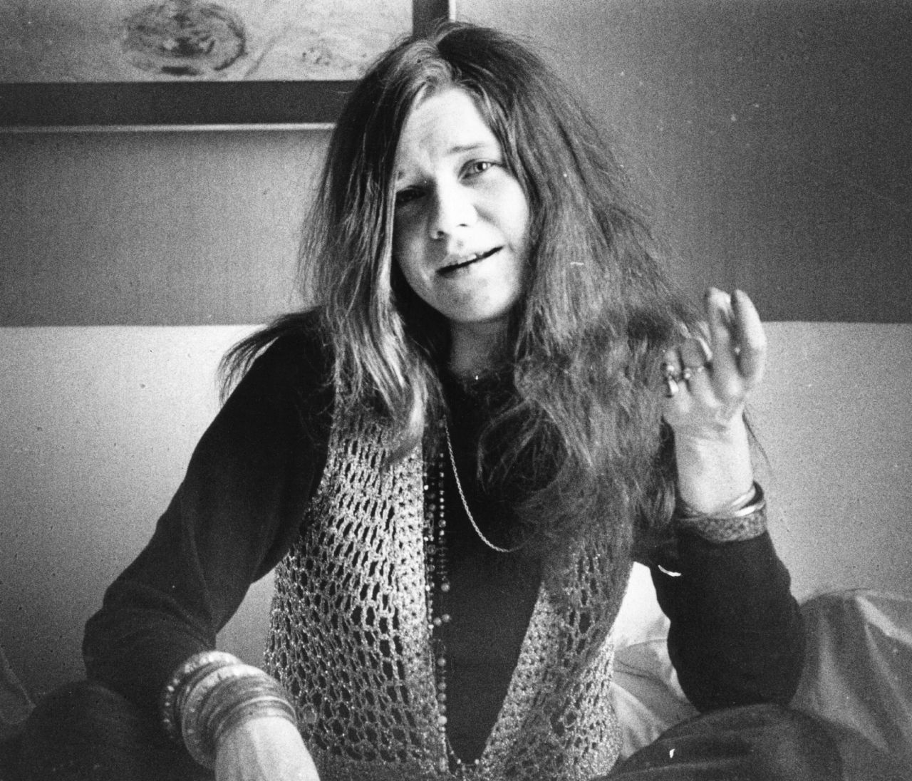 American blues-rock singer Janis Joplin died on October 4, 1970. She was found in her hotel room, dead of a heroin overdose. 