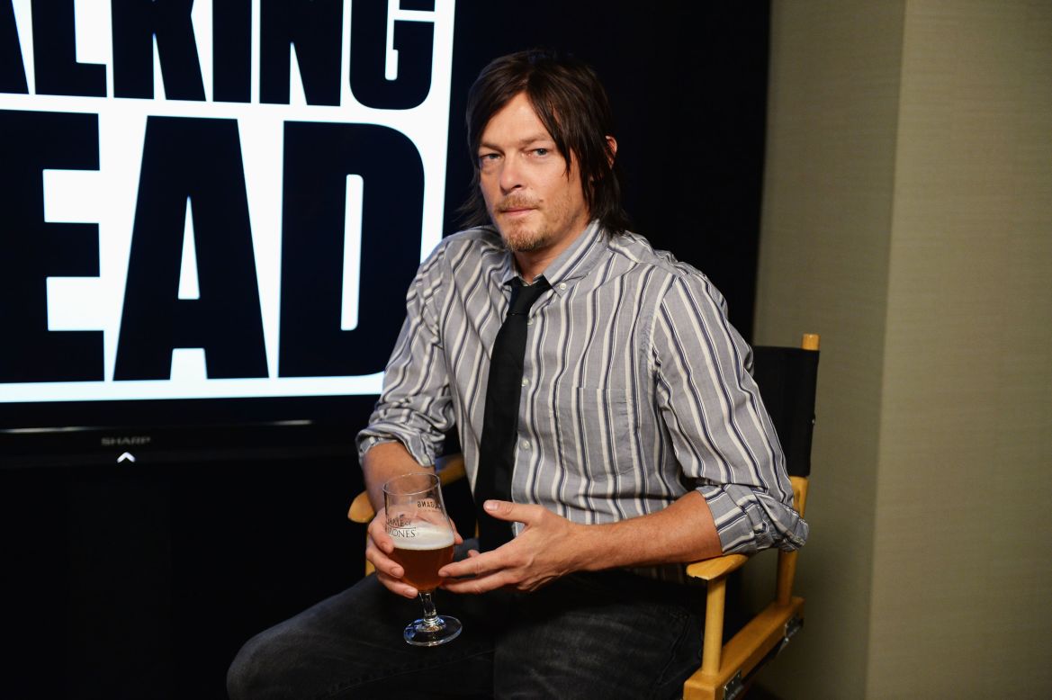 Actor Norman Reedus spends his first day at the WIRED Cafe on July 18. Reedus plays fan favorite Daryl Dixon on the TV show "The Walking Dead."