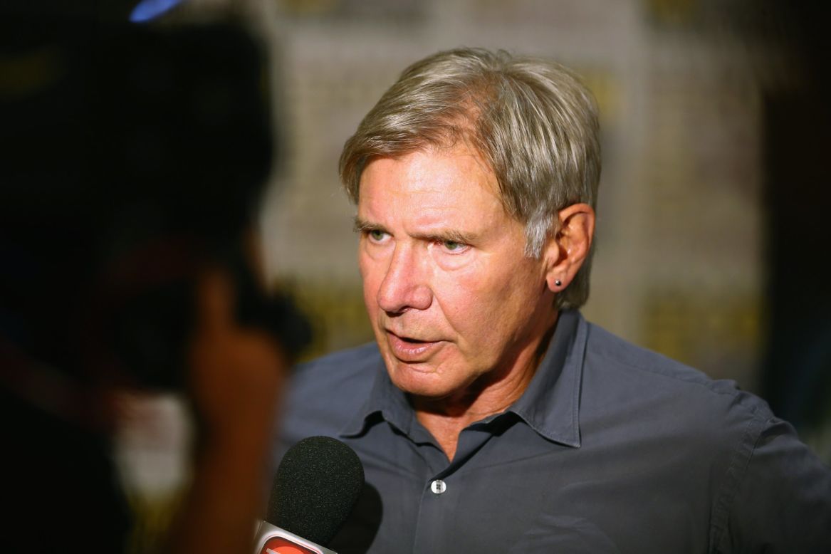 Actor Harrison Ford attends the "Ender's Game" Comic-Con Press Line at San Diego Convention Center on July 18. Ford stars as Col. Hyrum Graff, a colonel in the International Fleet and the commandant of the Battle School in the movie due to debut November 1.