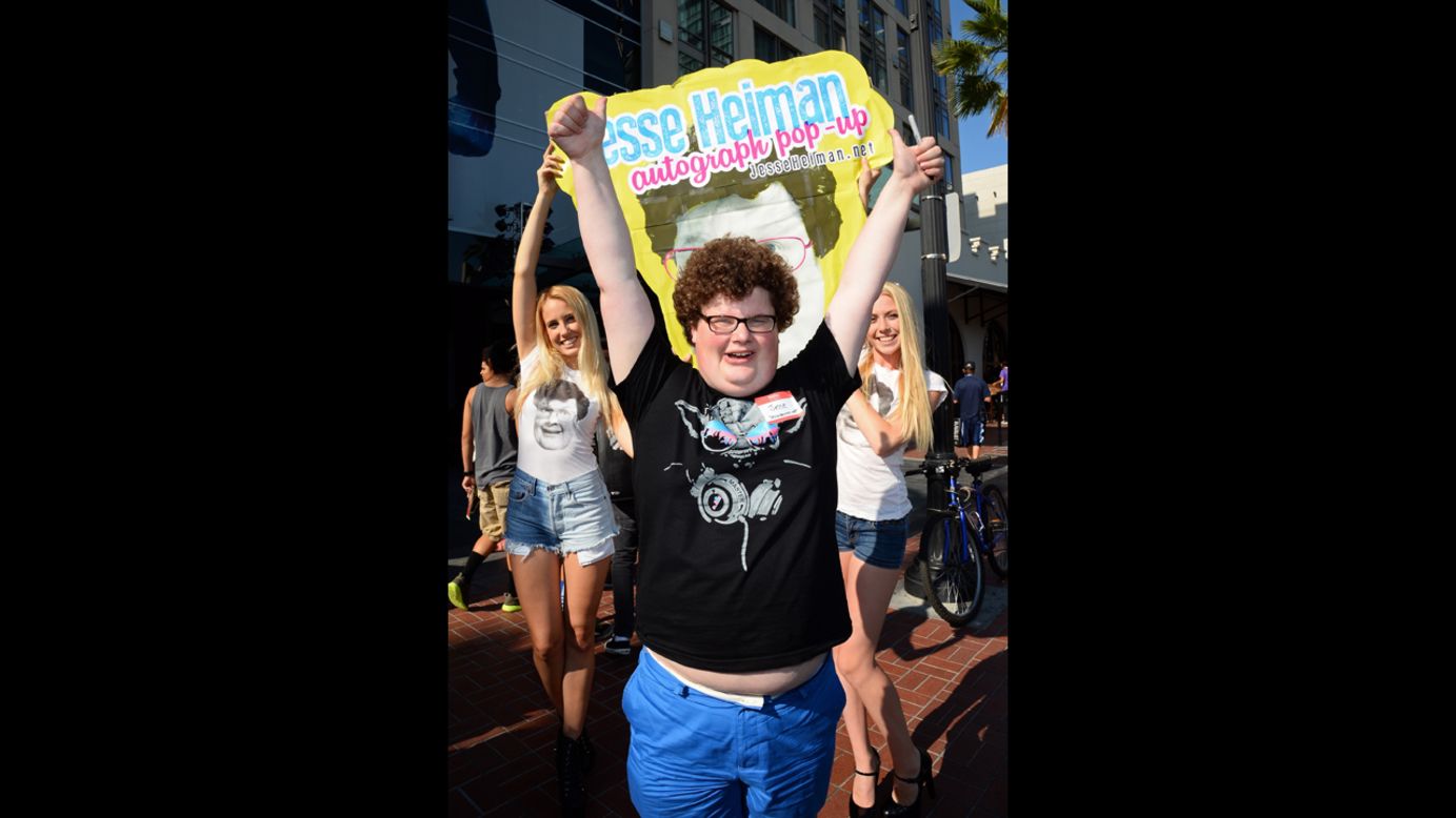 Actor Jesse Heiman poses outside the event on July 18.