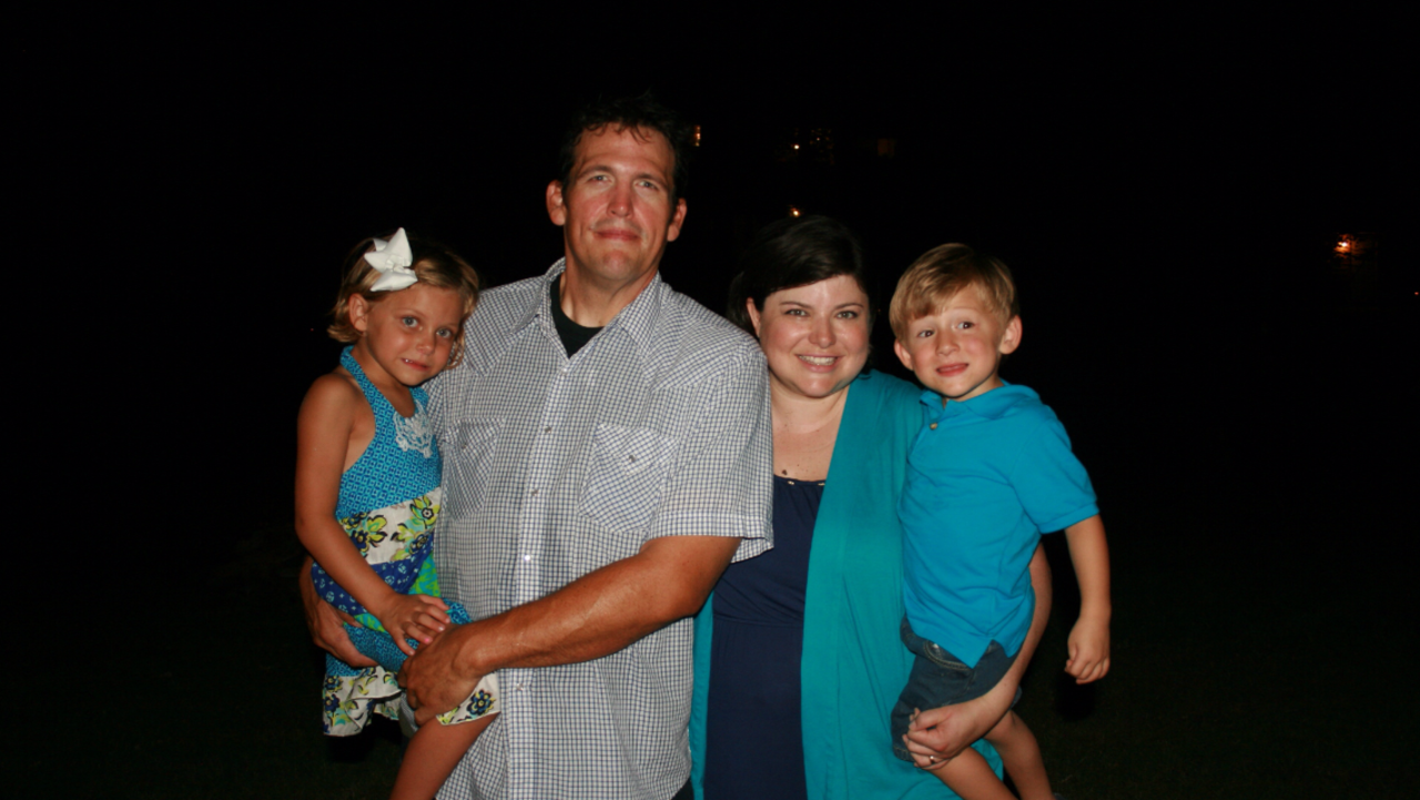 Mac and Jessica, a school principal finishing her doctorate, have been married for going on 15 years. Mac is a stay-at-home dad raising their children, Libby, 5, and Matthew, 3.