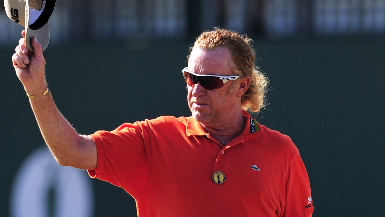 Miguel Angel Jimenez put up another superb display at Muirfield to claim the halfway lead at the British Open. 