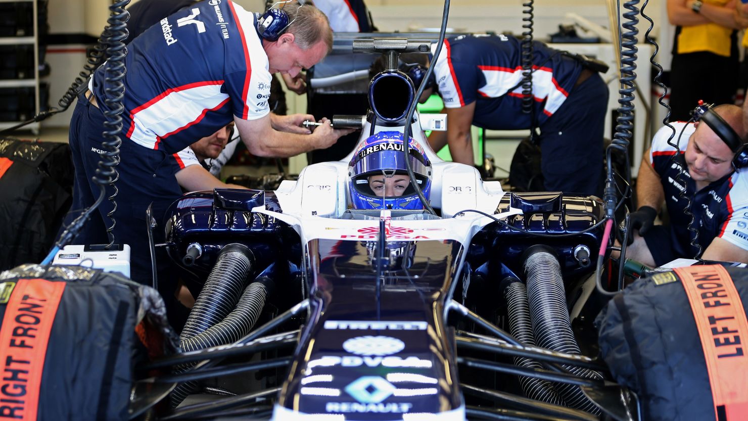 Susie Wolff moved another step closer to her dream of driving in Formula One after a successful  day's testing for Williams