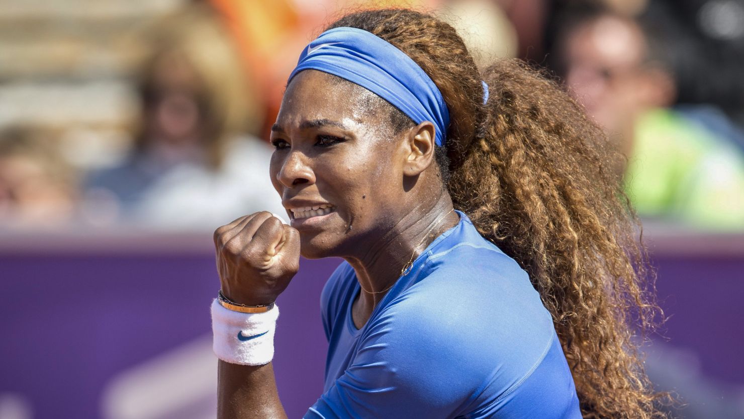 Serena Williams ticked off her 51st win of the season in Sweden