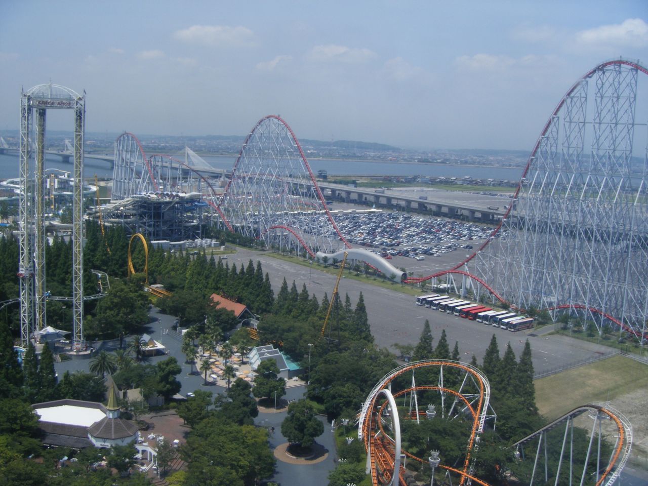 The Steel Dragon roller coaster is built for speed at Nagashima Spa Land in Kuwana, Japan. 