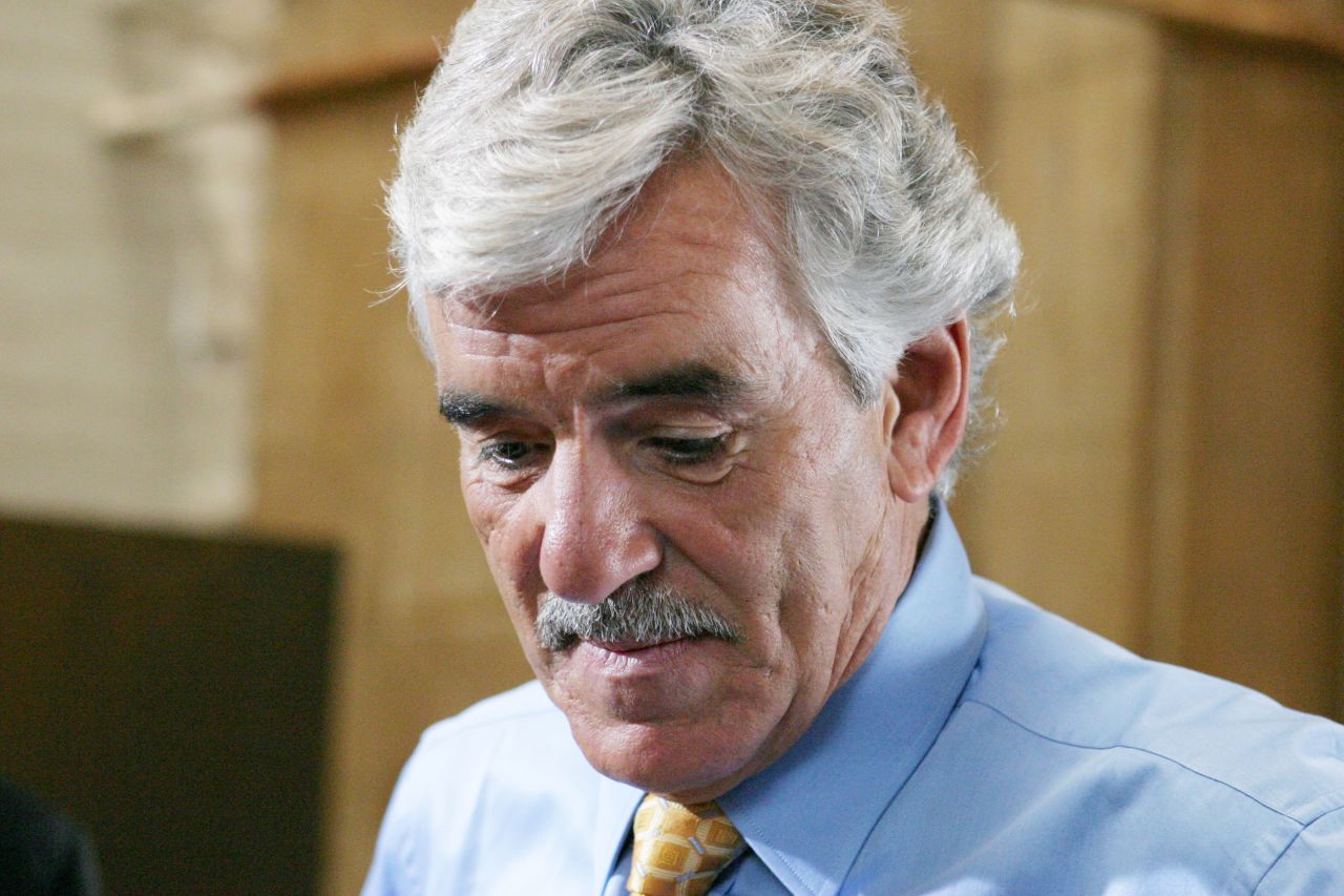 Actor <a href="https://www.cnn.com/2013/01/19/world/gallery/people-we-lost/www.cnn.com/2013/07/22/showbiz/dennis-farina-obituary/index.html">Dennis Farina</a>, a Chicago ex-cop whose tough-as-nails persona enlivened roles on either side of the law, died Monday, July 22. He was 69. Above, Farina shoots a scene as Detective Joe Fontana in "Law & Order" in 2004.