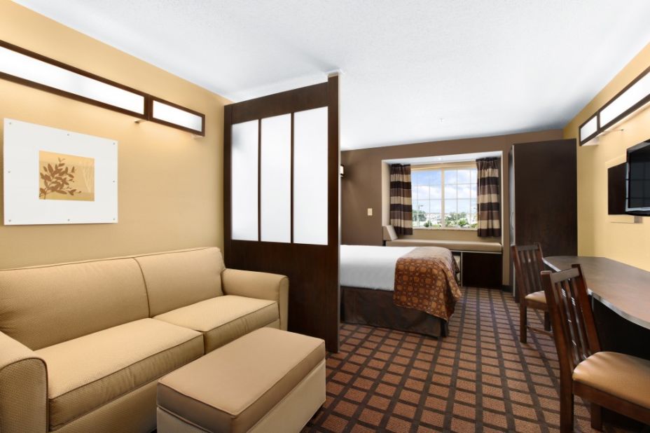 Microtel Inns & Suites took the top spot in the "economy/budget" category. A suite at the Columbia, South Carolina location is shown here. 