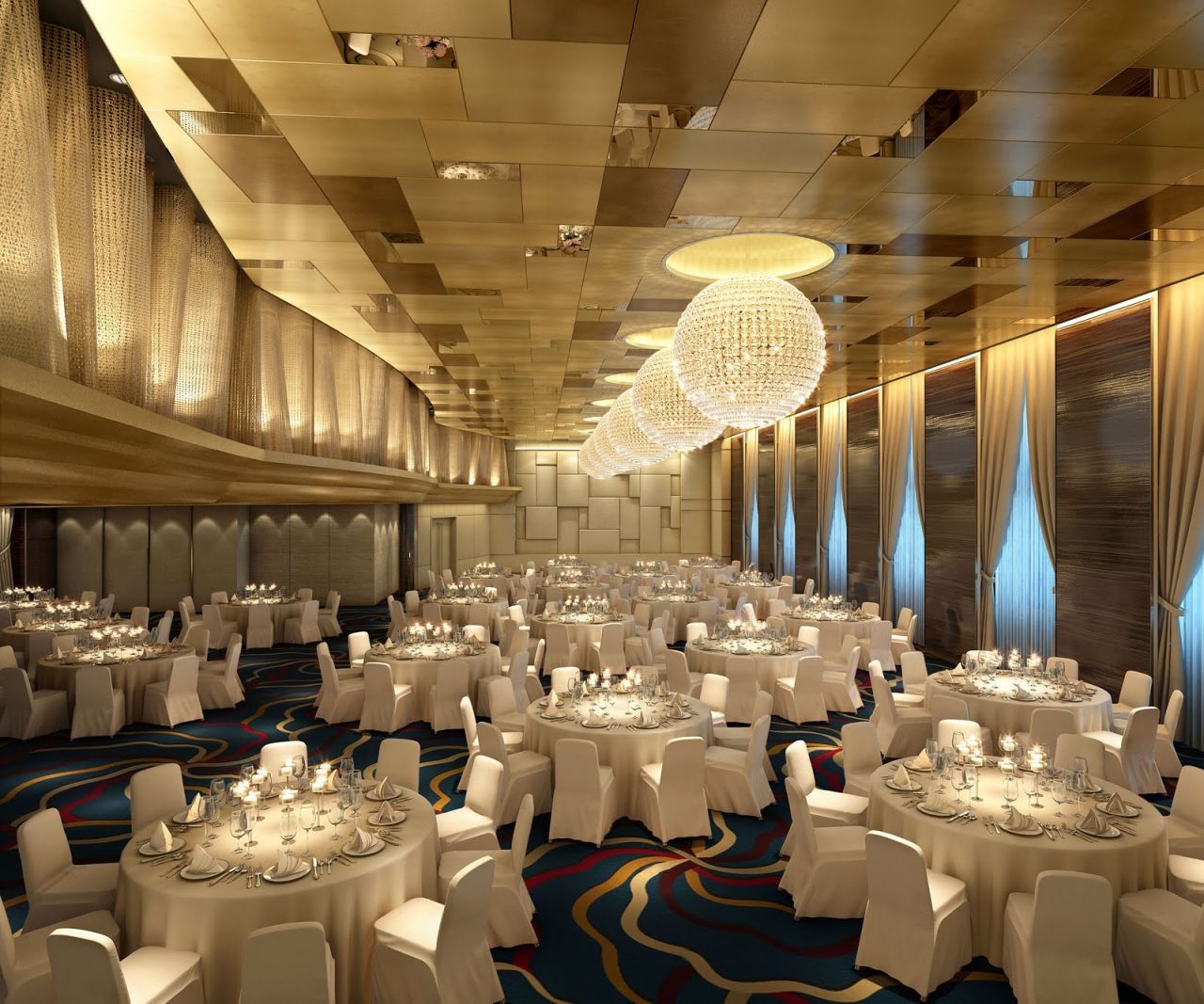 At just 6.8 square kilometers, the British territory of Gibraltar is a tiny state with scarce land for new buildings. Instead, developers turned their attention to the sea for their opulent hotel, which also features a ballroom.