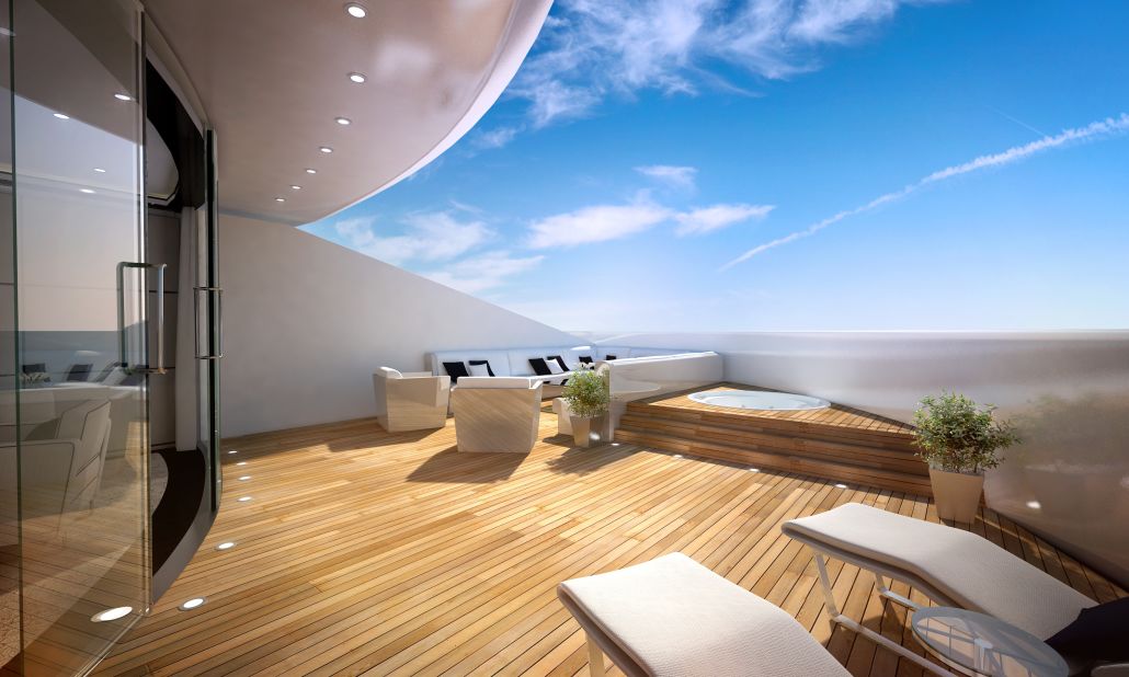 The vessel, which includes plush outdoor areas for many of the rooms, is Sunborn's second yacht hotel after Finland. There are now plans to build similar ships for London and Barcelona.