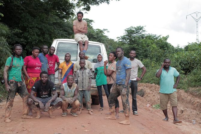 Last year, the team spent four days in the mud trying to make it out of a neglected road near the Cameroonian and Nigerian border. "Invisible Borders is about transcending limitations, therefore we will make a road where there is no road," says the team's founder Emeka Okereke (middle).