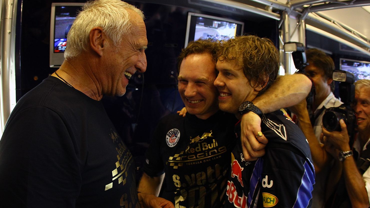 Red Bull can celebrate a home grand prix after Dietrich Mateschitz (left) strikes a deal for an Austrian GP.