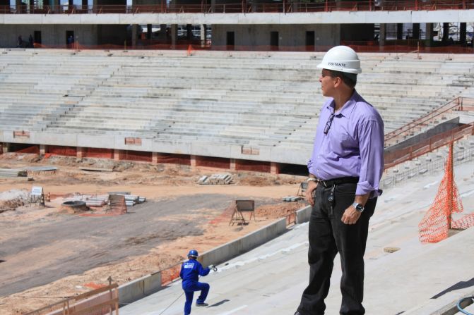 Miguel Capobiango Neto, el hombre que supervisa los preparativos de la Copa Mundial en la ciudad de Manaos.