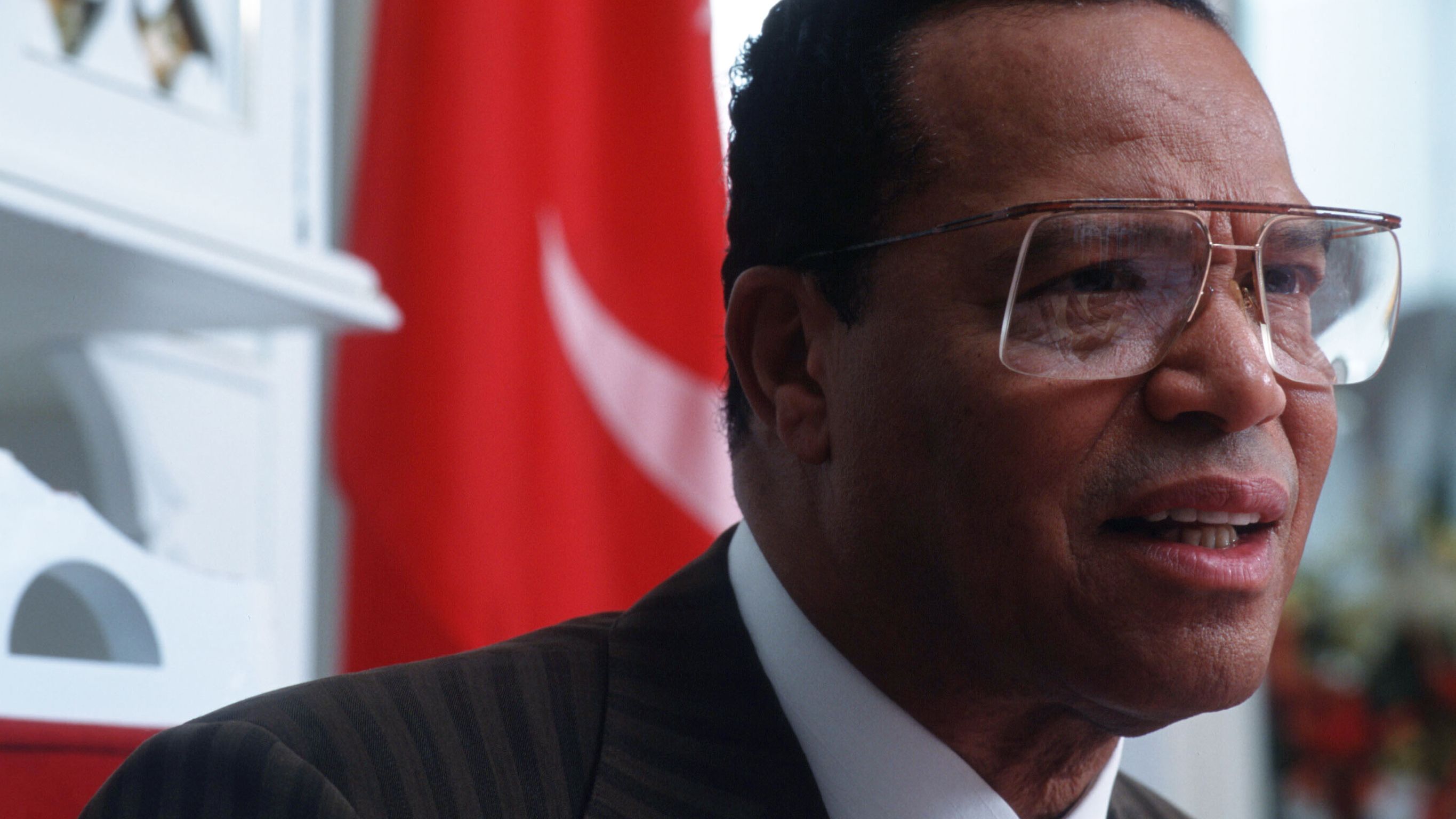 Louis Farrakhan founded the reorganized Nation of Islam, which adheres to the teachings of Elijah Muhammad. (Photo by Jean-Marc Giboux/Liaison)