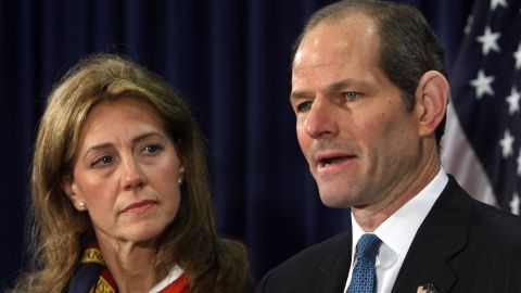 Silda Wall Spitzer was at her husband's side when New York Gov. Eliot Spitzer announced his resignation on March 12, 2008.