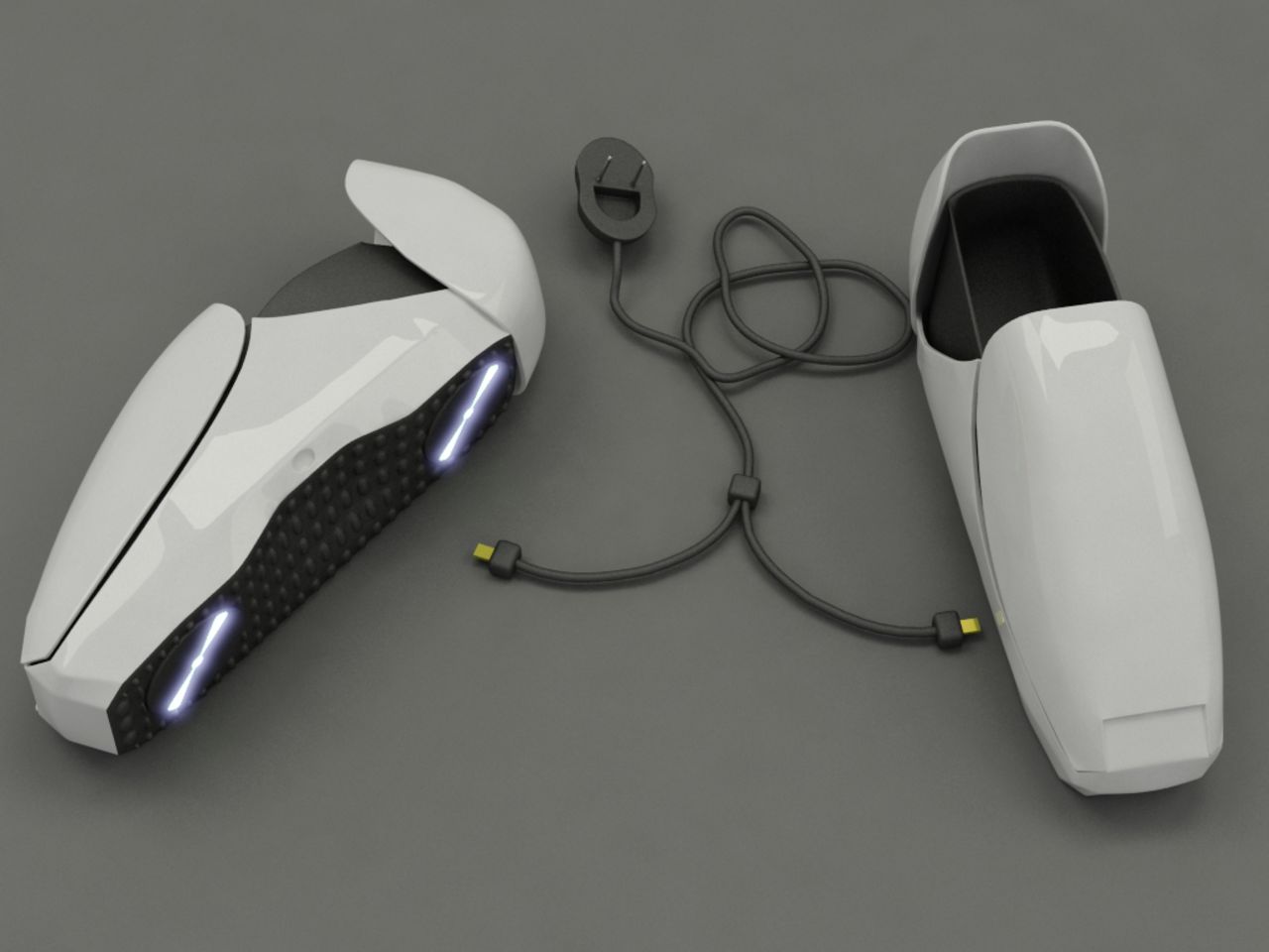 Rather than bringing dirt into your house, these shoes will clean it up. Looking like something out of Star Wars, the FOKI vacuum shoes are a concept from Indonesian product designer <a href="http://www.coroflot.com/crazydylus/portfolio" target="_blank" target="_blank">Adika Titut Triyugo</a>. They are equipped with a pair of rotary cleaners on the sole of each shoe and a LED display on top that indicates battery life and cleaning progress. So be a trooper and go vacuum.