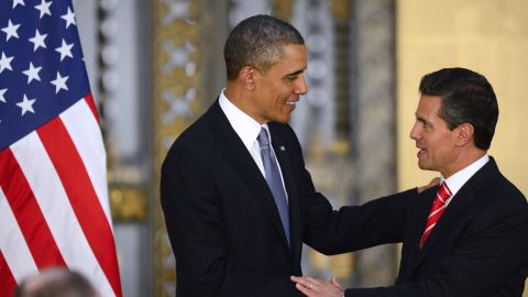 President Barack Obama meets with Mexican President Enrique Peña Nieto in Mexico City in May.
