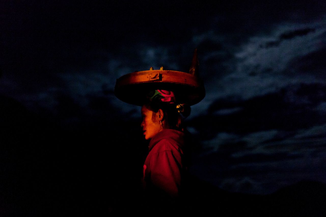 The 25th child, a boy called Kesuma, was finally sacrificed in this way after his parents initially refused to throw him into the volcano; the tradition of throwing sacrifices into the caldera to appease the mountain Gods continues today.