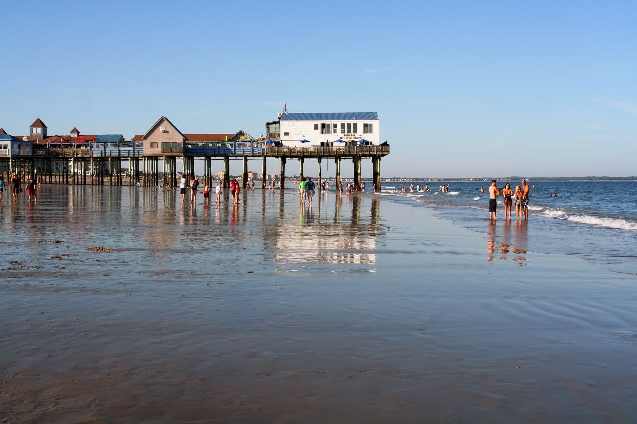 Rides, shops, and seafood make Old Orchard Beach a popular, and unusual, Maine destination.