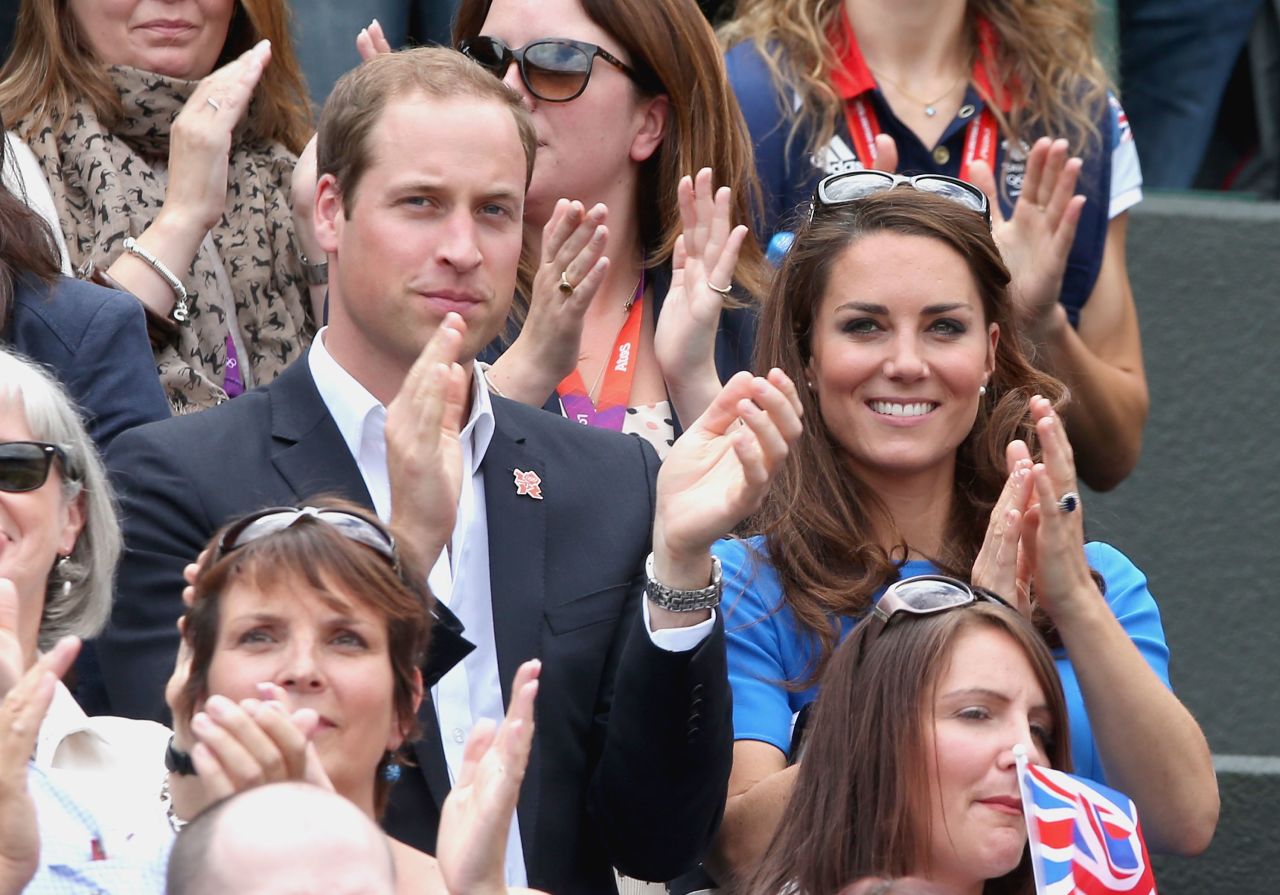 Prince William and his wife Kate Middleton took their place in the Royal Box at Wimbledon last year.