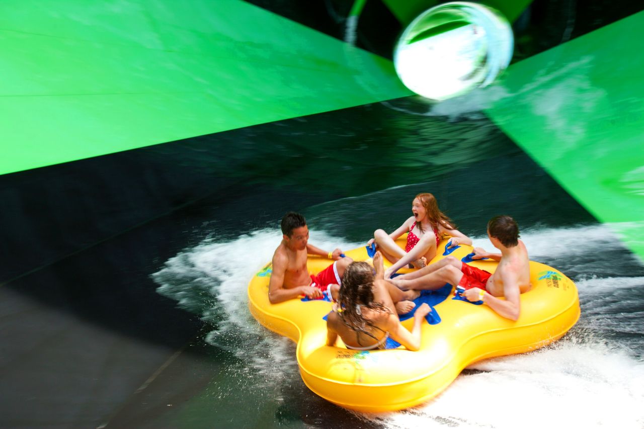 Splish Splash's Alien Invasion ride includes an "out-of-control spin resulting in disappearance," says the park website.