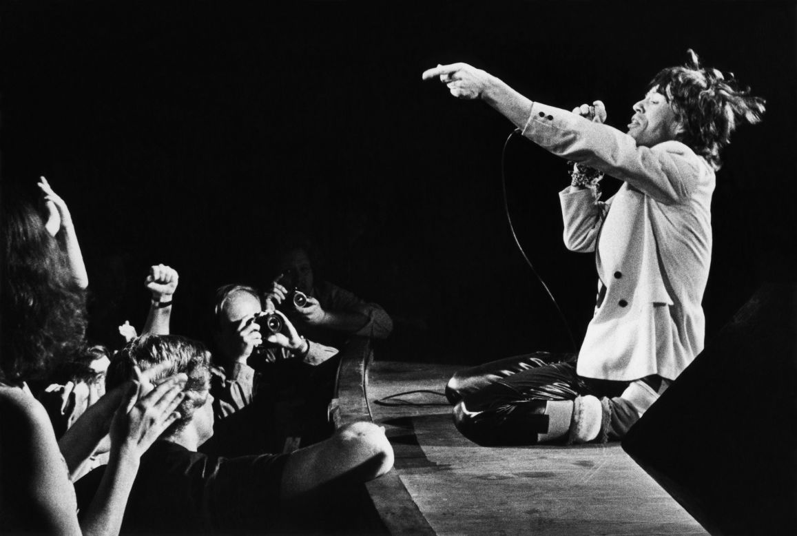 Jagger performs in 1980 at the Fox Theatre in Atlanta.
