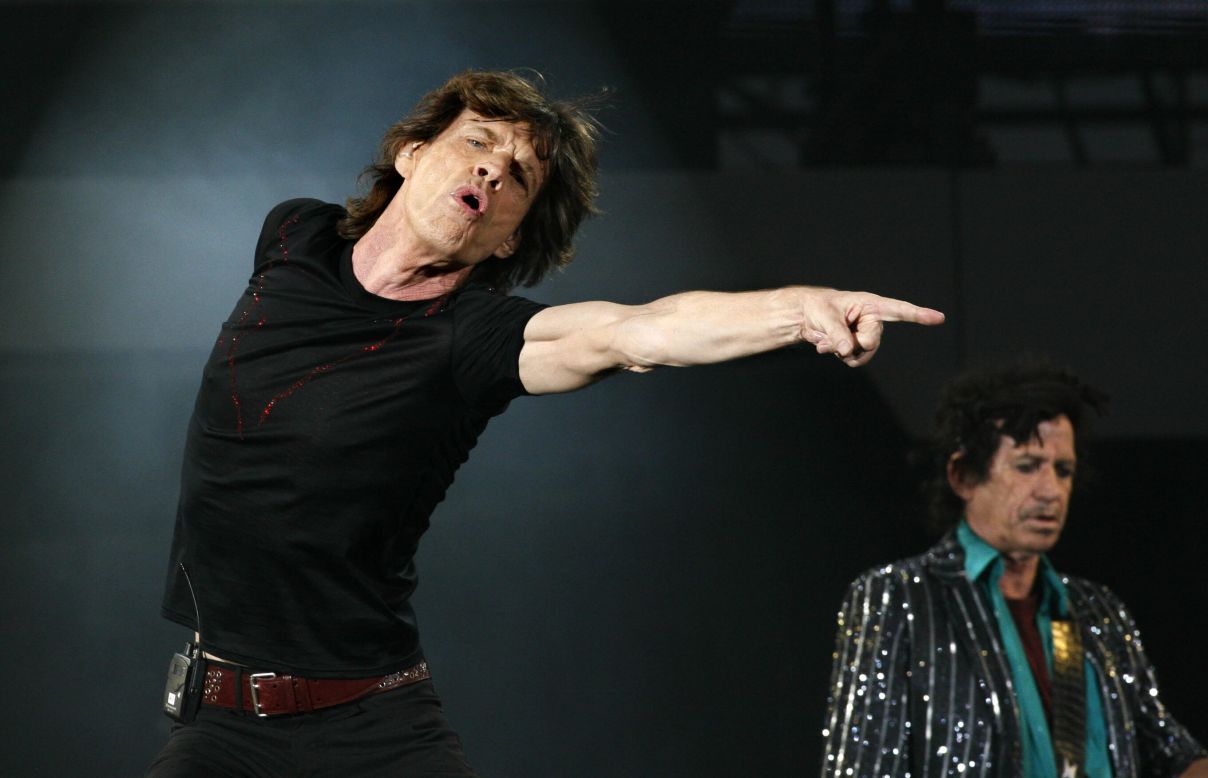 Jagger and Keith Richards perform in Frankfurt, Germany, in 2007.