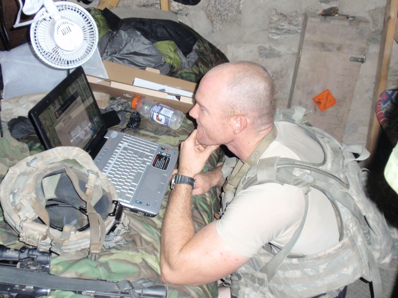 A few weeks before the deadly attack on COP Keating, then-Spc. Carter received a new laptop, a gift from his sister Amber. 
