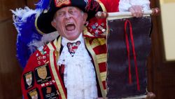 Tony Appleton was the unofficial town crier who announced the birth of Britain's Prince George in London, on July 22, 2013.
