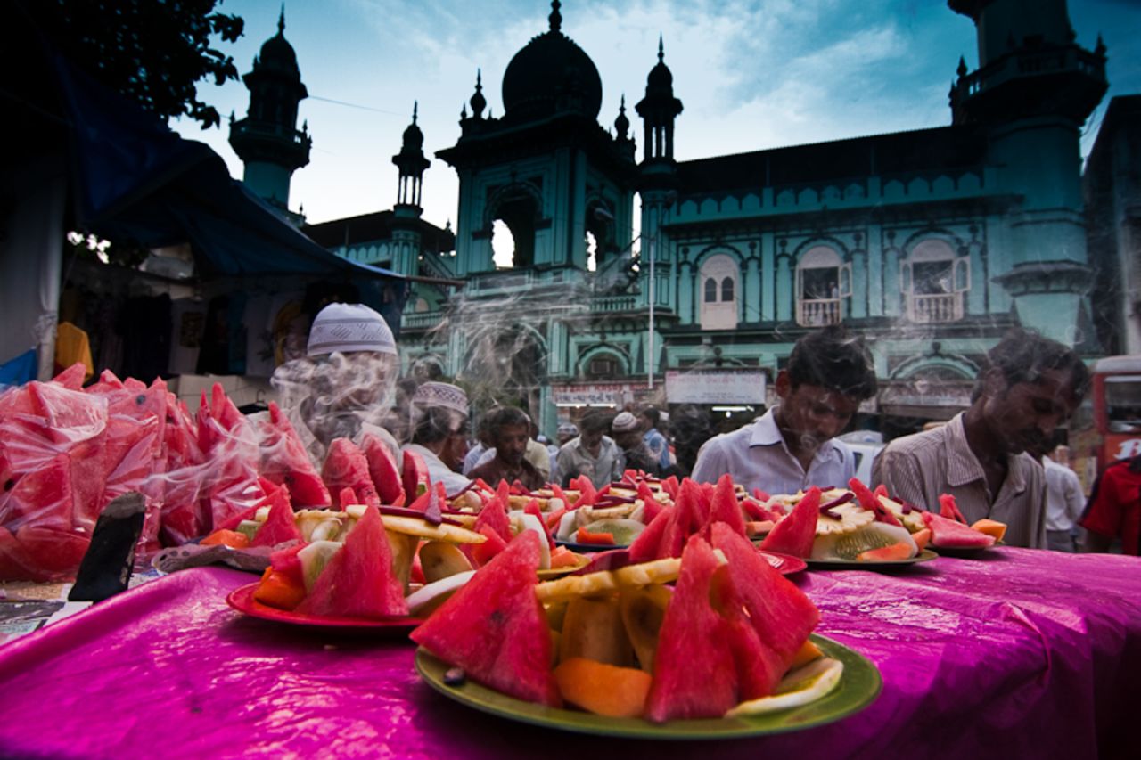 This <a href="http://ireport.cnn.com/docs/DOC-1010318" target="_blank">colorful feast</a> of a photo was taken by Ashish Tibrewal in his native Mumbai, India, during Eid in 2009. "Being a Hindu, I do not celebrate Eid myself but I visit my Muslim friends to greet them on Eid, and it's a great symbol of peace and brotherhood between different religions," he said.