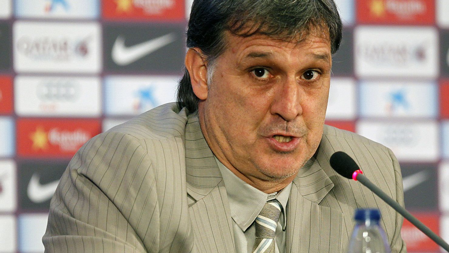 Gerardo Martino talked of his ambitions after taking over as the new Barcelona manager.