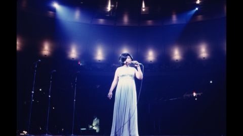 Aretha Franklin performs during the "Soul Together" concert in 1968. 