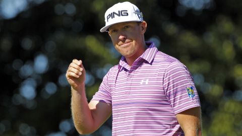 Hunter Mahan has returned to Dallas after his wife Kandi went into labor. 