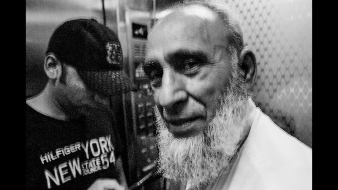 This Pakistani man came to Chungking Mansions at the age of 19. Now he's one of the community's oldest members. "My son was born here," he explains in fluent Cantonese. "Today he runs a store on the first floor."