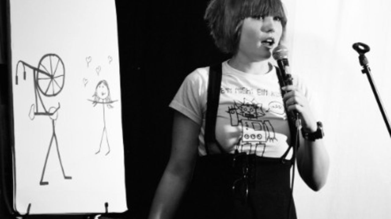 Australian comic Bec Hill uses arts and crafts in her comedy sets. - (Paula Harrowing)