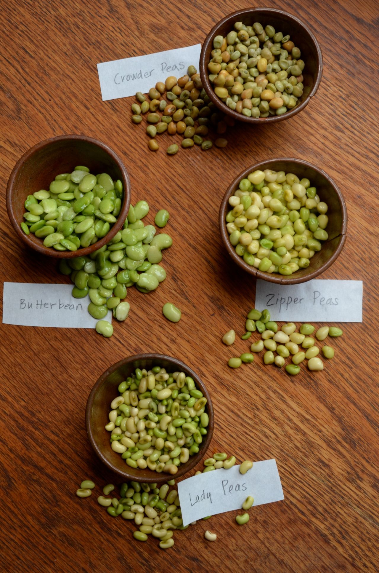 Zipper peas are aptly named because they are easy to shell.
