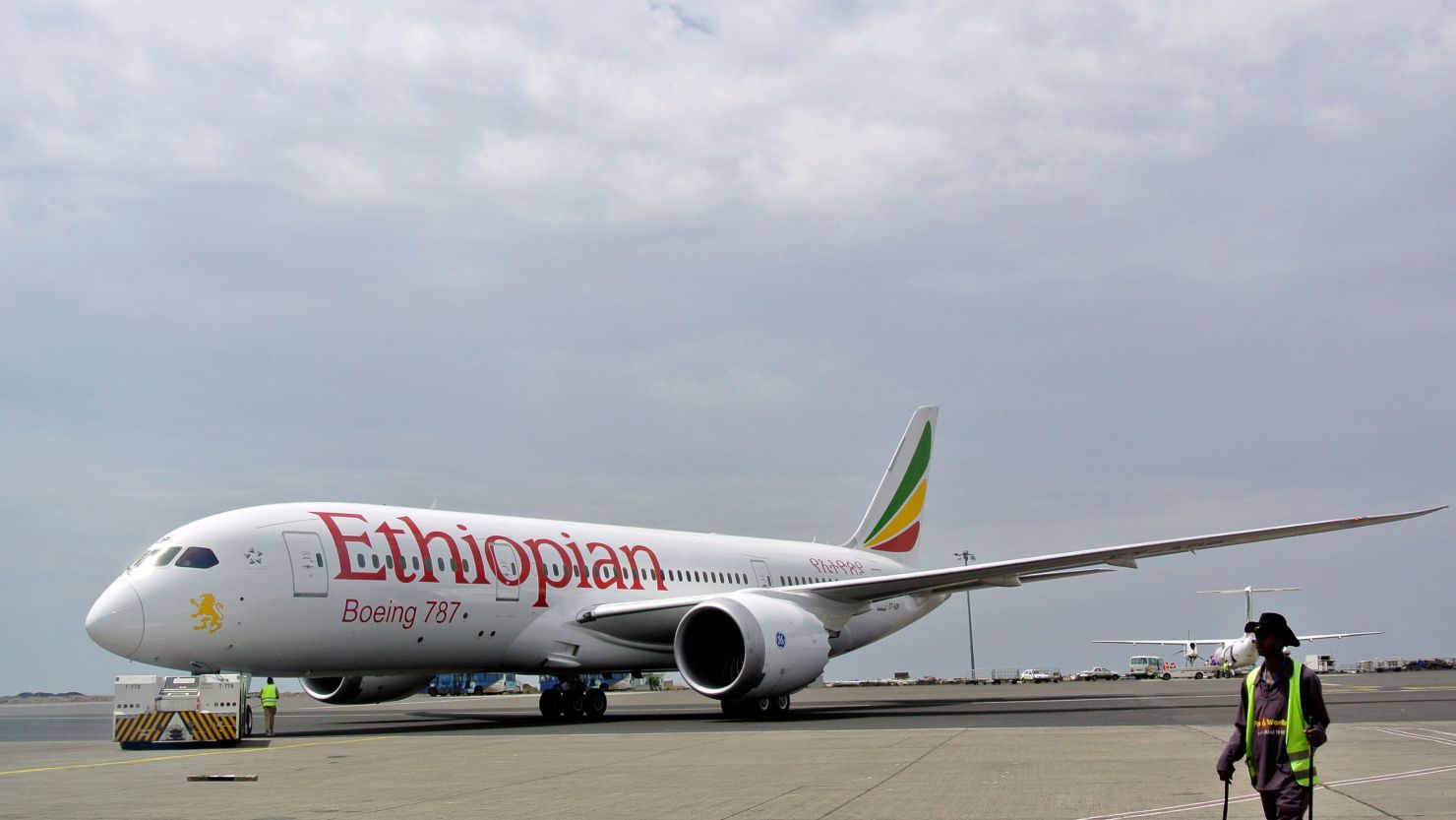Ethiopian Airlines was the first airline to resume flying the Boeing 787 (pictured prior to an April takeoff) that were grounded worldwide earlier this year due to battery problems.